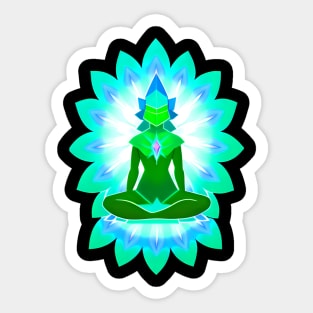 Aura Green Meditation 02 Sticker